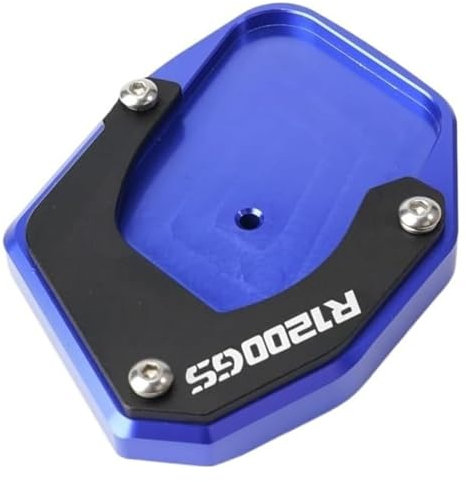 Motorrad Seitenständer Kickstand Für B&M&W R 1200 GS R 1200 ADV 2008-2012 Motorrad-Seitenständer Kickstand Fußverlängerungspolster Stützplatte Vergrößern Standpolster(1Piece Blue)