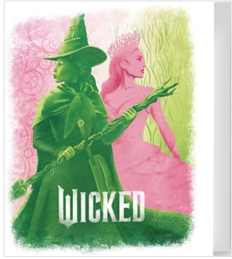 Wicked födelsedagskort 'Glinda & Elphaba' kort tomt inuti