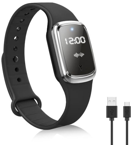 ZOYDP Bracciale Antizanzare Adulti, Braccialetto Antizanzare Ultrasuoni, Orologio Antizanzare Ricaricabile USB, Zanzarella Braccialetti, Braccialetti Antizanzare Per Adulti Bambini Interni Esterni