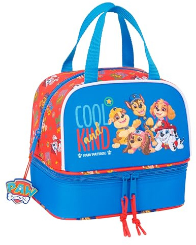 Safta PAW PATROL COOL - Portameriendas, Portatodo, Calidad y Máxima Resistencia, Porta Comida, Recreo, Merienda y Desayuno, 20x15x20 cm