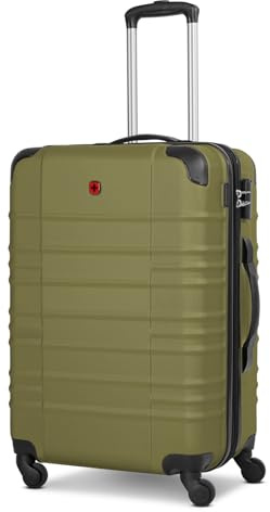 WENGER Check-in Koffer für Damen und Herren | mittelgroßer Trolley | 46 x 26 x 65 cm aus hochwertigem, stoßfestem ABS Material | Erweiterbar & Teleskopgriff| Amplar Evo Serie