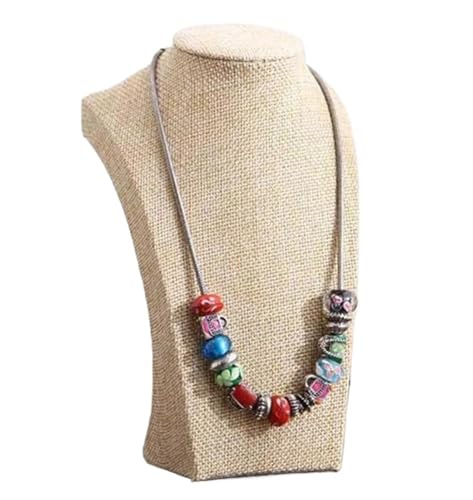 Buste Bijoux Support organisateur de bijoux, emballage for magasin, vitrine d'exposition de bijoux, porte-collier, buste d'étagère(Height20cm)
