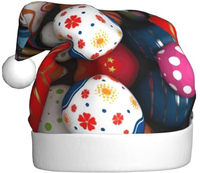 VCzsdff Ostereier1 Druck, Unisex, Erwachsene, jährliche Zeremonie, 1 Stück, Weihnachts-Stirnbänder, Dekoration, Weihnachtsbaum, Schneemann, Weihnachtsmannmütze