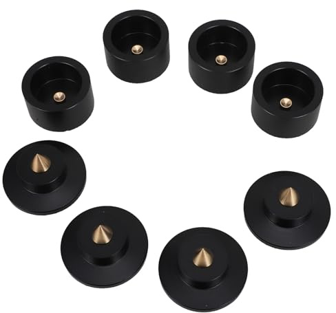 VALICLUD 4pcs Speaker Isolation Feet Pads for HiFi Audio Equipment Anti-Vibration Speaker Shock Absorber Pads Sound Dampening for Bookshelf and Stand Use