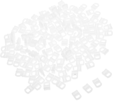 Zerodeko 150 Pezzi Gancetti per Binario Rulli Scorrevoli in Plastica, Installazione Facile e Funzionamento Silenzioso per Tendaggio da Interno
