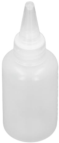 aqxreight 100 Botellas de Plástico Exprimibles de 60 Ml, Botella Dispensadora Translúcida Multiusos para Aceite Líquido, Tinta Pigmentada, el Término de Escala de Necesidades, Botella de Plástico