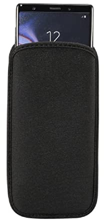 DFV mobile - Housse Chaussette Néoprène pour Smartphone Protection Antichoc Douce Anti-Rayures Lavable Hygiénique Fine Coulissante pour Infinix Note 40 Pro+ (2024) - Noir