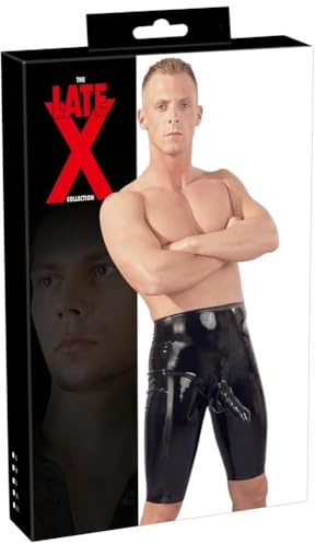 Late X, Herren Latex Radhose, Größe L