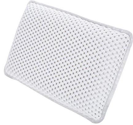 Cuscino Vasca Ergonomico Antiscivolo, Poggiatesta Doccia Imbottito in PVC con Schiuma Morbida per Relax Termico e Supporto Collo