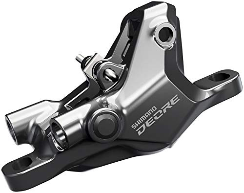 SHIMANO Deore BR-M6100 Disc Brake Caliper - Front or Rear, Hydraulic, Resin Pads, Gray