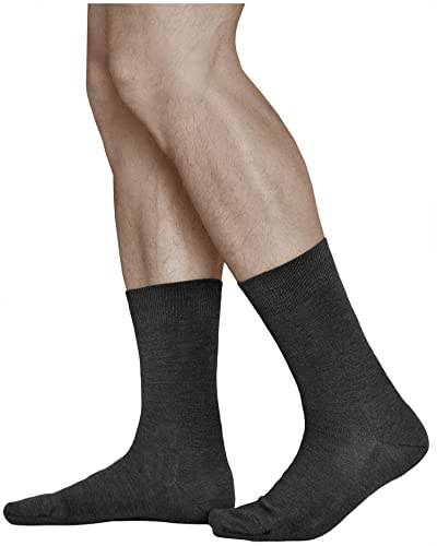 vitsocks Men's 80% MERINO WOOL Warm Thin Winter Socks (3 PAIRS) Fine Woollen Rich Dress Business Everyday Mid-Calf, black, 12.5-15.5