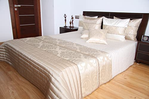 Rodnik Tagesdecke Bettüberwurf Verona 3 TLG. Set mit 2 Kissenhüllen (260 x 240 cm)