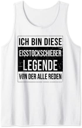 Eisstock-Curling Geburtstag geboren Legende Eisstockschießen Tank Top