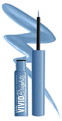 NYX PROFESSIONAL MAKEUP Vivid Brights Liquid Liner, Smear-Resistant Eyeliner with Precise Tip - Cobalt Crush