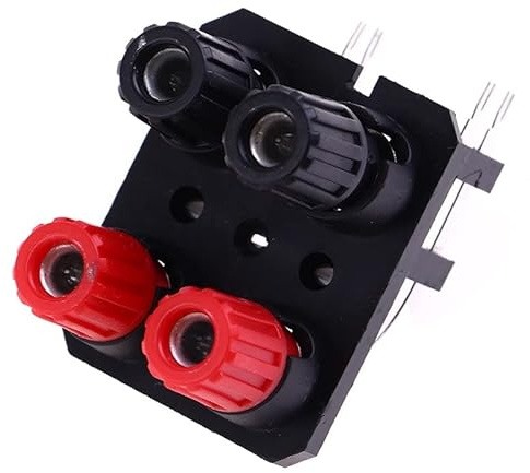 WALNUTS 2/4/6 Posizioni Pin Piegato Jack Audio Esterno Amplificatore for Altoparlanti Spina a Banana Presa da 4mm connettore morsettiera a Vite (Color : A2)