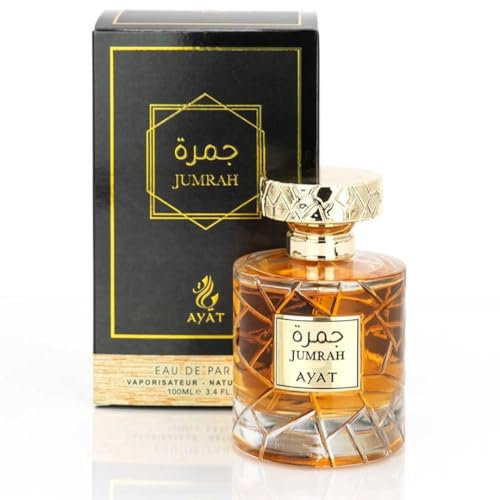 AYAT PERFUMES – Parfum JUMRAH 100 ml Made in Dubaï – Notes d’Épices, Ambre, Vanille, Cannelle et Bois – Eau de Parfum Oriental Unisexe Femme et Homme (Jumrah)