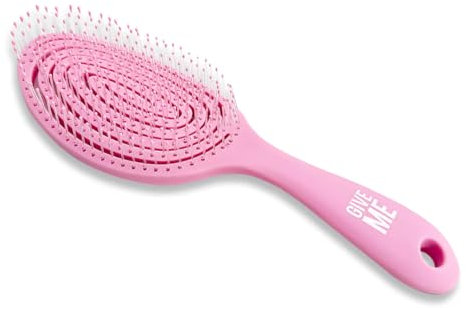 Give Me Cosmetics Flexy Paddle Hair Brush, Detangle Hairbrush, Soft Bristles for Sensitive Scalps Stubborn Knots, Lightweight Vented Loop Design for Dry or Wet, Hairbrushes for Women Men Girls