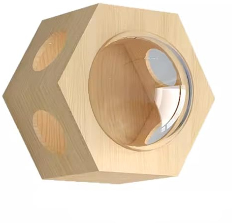 Gtzly Katzen Kletterwand, KatzenwandmöBel, Katzenkletter-Katzenhaus, Leiter, Stufen und Raumkapsel, DIY KatzenwäNde, Spielplatz, Katzenregale for InnenwandmöBel (Color : B Space Capsule)