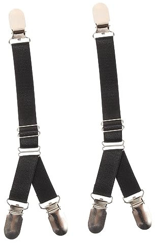 TINEASUR 2stücke Sockenklammer Rutschfester Hemdhalter Fester Hemdhalter Strumpfhalter Für Männer Sockenklammer Für Frauen Unisex-hemdhalter Verstellbarer Strumpfhalter Für Hemd Für
