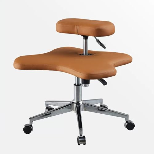 LULUMAIC Ergonomischer Kniestuhl, höhenverstellbarer Bürohocker mit Rollen, Stühle mit gekreuzten Beinen und Memory-Schaum-Kissen, Haltungsstuhl zur Linderung von Rückenschmerzen, Meditationsstuhl für