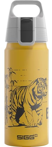 SIGG - Alu Trinkflasche Kinder - WMB ONE - Made in Switzerland - Für Kohlensäurehaltige Getränke Geeignet - Auslaufsicher - Federleicht - BPA-frei - ClimatePartner Zertifiziert - Sport & Schule - 0,6L