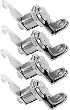 Uonlytech Zinc Alloy File Cabinet Lock Cylinder 30mm Cupboard Security Lock 4-Piece Set for Mailbox and Filing Cabinets