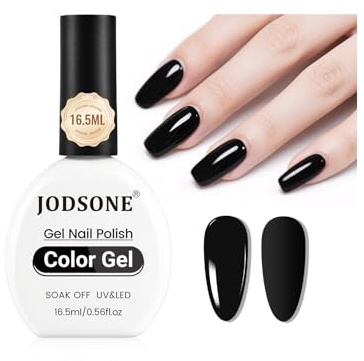 JODSONE Smalto gel per unghie 16,5 ml Nero Art Design Manicure Salon Fai da te a casa Soak Off U V LED Smalto gel per unghie