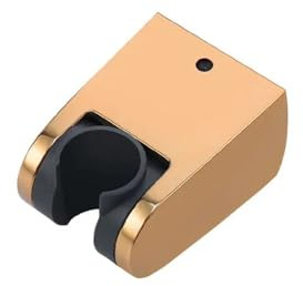 Support mural réglable pour douche à main - Accessoires de salle de bain - Fixation universelle - Finition or rose