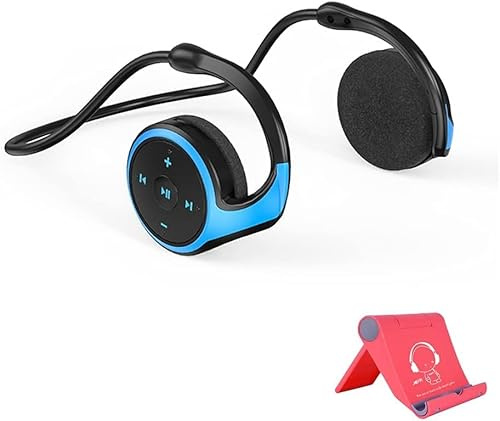 Cuffie Sportive Bluetooth Wireless, Auricolari Leggeri Pieghevoli con Audio Stereo HiFi, Scheda di Memoria di Supporto, Comode Cuffie On-Ear per La Corsa in Bicicletta Palestra, Black