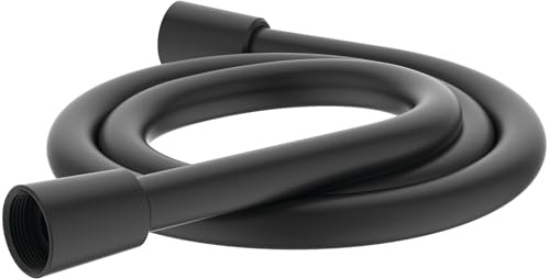 Ideal Standard Alero Brauseschlauch, 1750 mm – Schwarz Matt | Duschschlauch mit Anti-Verdrehfunktion, universeller G-1/2-Anschluss, modernes Design, leicht zu reinigen, BE193XG