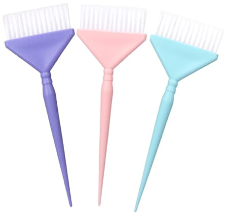 Peigne à Teinture pour Cheveux 3 Pièces Pp à Poils Nylon | Usage Salon et Maison, Application Régulière, Rangement Pratique, pour Femmes et Professionnels