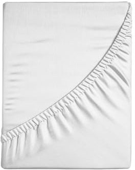 Lenzuola Con Angoli in Tinta Unita Letto Singolo,90x200+30, 100% Percalle di Cotone 200 Fili, Altezza Angolo 30cm, Alta Qualità, Lavabile in Lavatrice