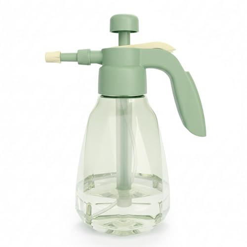 Drucksprüher 1,5 L für Pflanzen und Garten PP PET Grün | Leichte Kunststoffstruktur, Weniger Nachfüllen, Blätter Befeuchten, Auffällige Farbe, für Balkon Terrasse und Gewächshaus