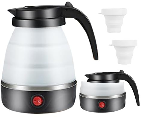 RANJIMA 0,6L Reisewasserkocher Faltbar 600W Wasserkocher Mini Wasserkessel