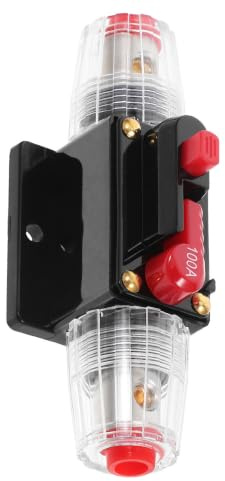 POPETPOP Disjoncteur à Réarmement Automatique 100a pour Voiture, Fusible de Réinitialisation en Plastique Protection les Surcharges, pour Systèmes Audio Automobiles