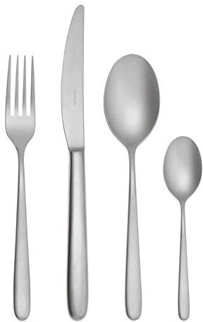 Sambonet Hannah Antique - Posate in acciaio INOX 18/10, 24 pezzi, Vh.