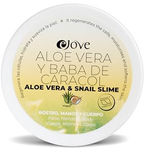 Ejove Crema alla Bava di Lumaca con Aloe vera 50 ml | Crema Antirughe Rigenerante e Idratante per Viso, Mani e Corpo | Trattamento antietà completo