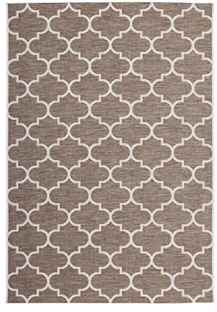 KADIMA DESIGN Teppich Indonesia - Batu Beige 80cm x 230cm Flachflorteppich, Indoor und Outdoor geeignet, pflegeleicht & strapazierfähig