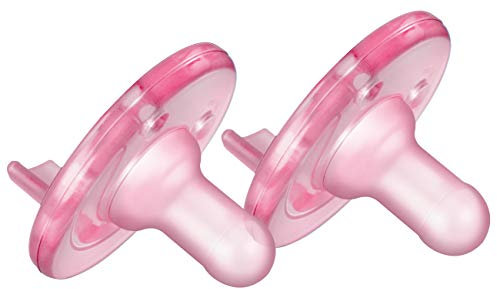 Philips AVENT SCF192 / 07 - Classic Dummy for Babies, Orthodontic, Silicone, Pink, 3 Months, Pack of 2