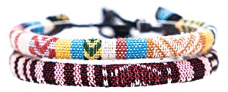 Made by Nami Cavigliera Surfer Uomo e Donna - Cavigliera Sottile Boho Hippie Etnico - Accessori Fatti a Mano per Festa in Spiaggia - Impermeabile e Regolabile (turchese & multi profondo) (Set di 2)