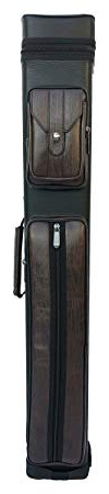 Gator 2020 New Champion Instroke Leather Cue Cases 4x6 Holds 4 Butts and 6 shafts Pool cue (I-62605BL Black and Brown)