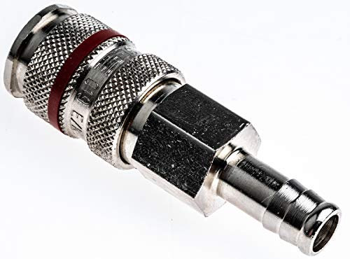 RS PRO Pneumatische Schnellsteckkupplung Messing, Schlauchkupplung, 10mm PLC 60, Rectus 19