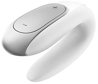Satisfyer Double Fun Connect App Paar-Vibrator | Stimulator für G-Punkt & Klitoris | Sex-Spielzeug Stimulation für die Frau & Paare | Erotisches Frauen Sex Toys in weiß