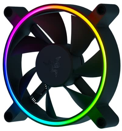 Razer Kunai Hydraulic 120MM aRGB PC Fan: Quiet, Powerful aRGB Fan - PWM Fan Controller Support & Connect Up to 8 Fans - Powered by Razer Chroma RGB - 1 Fan