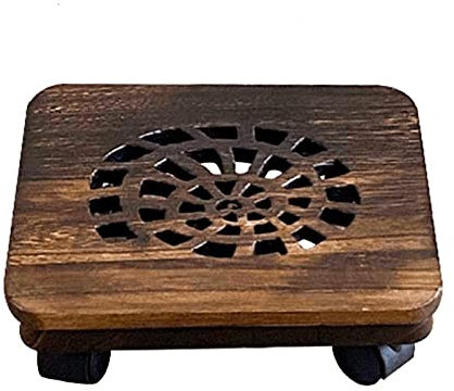 Vasenständer Pflanze Caddy mit leicht bewegenden Caster-Rädern beweglich Pflanzer Dolly-Trolley-Tablett-Palette im Freien Innen-Baum-Blumenständer-Pflanzer Bonsai Sockel ( Color : B , Size : S )