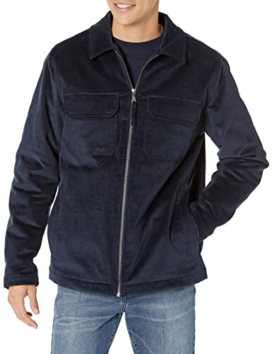 Amazon Essentials Men's Corduroy Work Jacket (Available in Big & Tall), Navy, X-Small