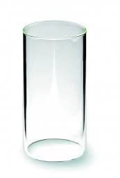 Glaszylinder ohne Boden mundgeblasen Borosilikat Glas Wunschanfertigung nach Maß Grablicht Ersatzzylinder Windlicht Durchmesser 12 cm Höhe 50 cm