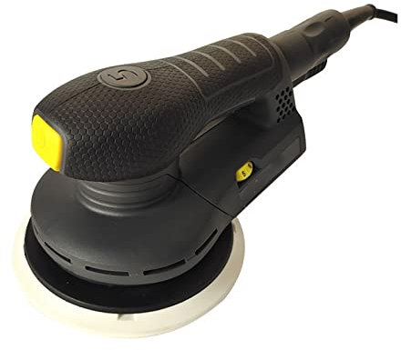 QAIXAG Levigatrice elettrica 6 220V Levigatrice orbitale senza spazzole con controllo della velocità professionale con funzione di aspirazione