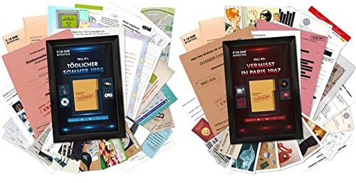 X-SCAPE - Cold Case Detectives Krimispiel - Fall #1 Tödlicher Sommer 1998 - EIN Escape Room Spiel & - Cold Case Detectives Krimispiel - Fall #2 Vermisst in Paris 1967 - Das Escape Room Spiel