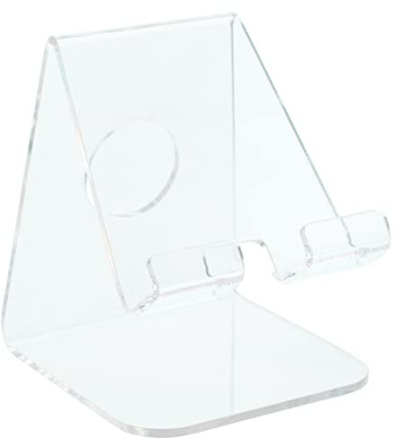OKUMEYR handyhalter Acryl-Präsentationsständer Mobiltelefonunterstützung Handyständer Ausstellungsregale Telefon-Aufbewahrungsregal Telefonhalter Haushalt Ausstellungsstand die Faulen